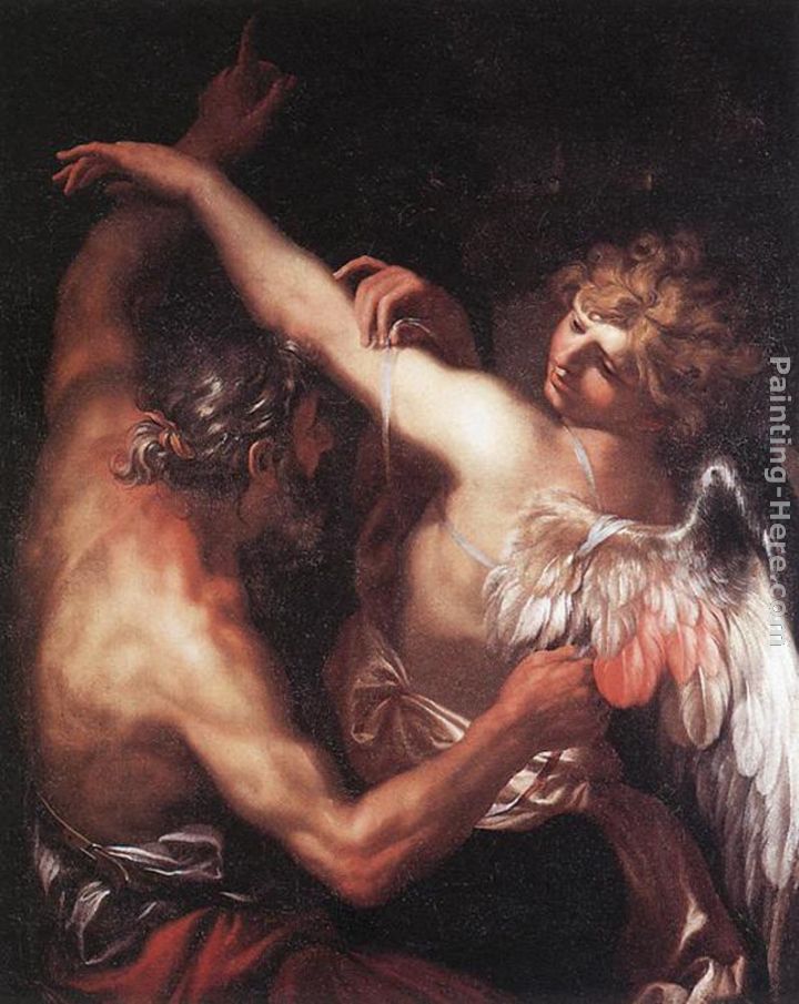 Daedalus and Icarus painting - Domenico Piola Daedalus and Icarus art painting